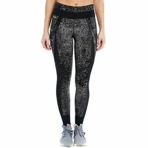 LOLE Womens Black Pointillism BURST Quick Dry UPF 50+ Ankle